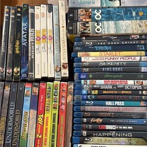 Assorted Blu-ray and DVD Movie Collection